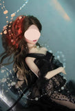 Handmade Black Mermaid Doll Evening Dress with Sleeves For 1/6 1/4 1/3 Scale