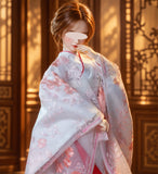 Handmade Doll Wedding Kimono Miniature Japanese Style Floral Clothing 1/4 1/3 Scale