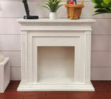 Handmade 1:6 Scale Dollhouse Fireplace with Mini Wood Bundle Miniature Wooden Furniture