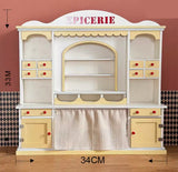 Craftuneed 1:6 Scale Dollhouse Vintage Style Grocery Cabinet Miniature Doll Grocer’s Display Shelf Furniture Handmade (Also available in 1:12 scale)
