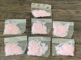 Job lot 7 packages Baby Pink eye shape sequins 1.5cm X 0.6 cm for craft making