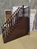 Craftuneed 1:6 Scale Miniature Dollhouse Wooden Grand Staircase Handmade Doll Stairs Custom Size Available