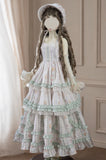 Victorian Rococo Floral Doll Dress Set Handmade Miniature Outfit 1/6 1/4 1/3 Scale
