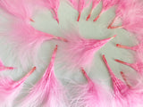 Craftuneed Bundle 18pcs Baby Pink Fluffy Craft Feathers Ideal for Millinery, Costume, Doll Making, DIY Projects