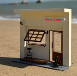 Dollhouse Miniature Coffee Shop Scene Korean Style Cafe Diorama Shop Front Available in 1/12 and 1/6 Scale Handmade Personalised Logo