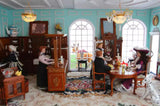 1:12 Scale Miniature Victorian Room Diorama Kit - Flat Pack Dollhouse Scene