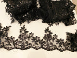 Craftuneed Bundle 8.6Meter or 3.7Meters or 1.2Meter black sequins lace trim embroidered dress lace trimming