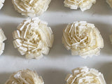 Ivory Rose Buttons Bundle Decorative Sequins & Beads Embellishments (14pcs)
