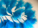Craftuneed Bundle 21pcs Lagoon Blue Fluffy Craft Feathers Ideal for Millinery Costume Doll Making DIY Projects