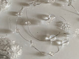 10Packs Clear Acrylic Beaded Wire Garland – DIY Craft Material Bundle