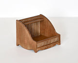 Craftuneed 1:6 Scale Dollhouse Victorian Pet Bed with Cushions Mattress Miniature Wooden Dog Cat Bed Furniture for Fashion Dolls Handmade