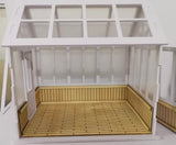 1:12 Scale Miniature Greenhouse Craft Kit – Dollhouse Conservatory PVC Panels Unassembled