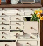 Handmade 1:6 Scale Dollhouse Cabinet Miniature Wooden Storage with Drawers Furniture