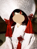 Handmade Doll Wedding Kimono Miniature Japanese Style Shiromuku Bridal Outfit 1/4 1/3
