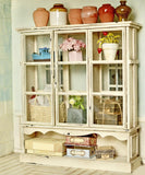 Vintage Style Dollhouse Display Cabinet DIY Kit – 1/6 & 1/12 Scale Miniature Furniture Flat Pack (Unassembled)