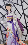 Handmade Doll Kimono Outfit with Obi Japanese Style Miniature Doll Dress 1/6, 1/4, 1/3