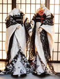Handmade Doll Kimono Miniature Japanese Style Traditional Outfit with Obi 1/4 1/3 Scale
