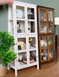 1:6 Scale Dollhouse Display Cabinet Handmade Miniature Wooden Storage Furniture