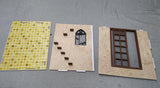 1:6 Miniature Garden Scene Dollhouse Kit – Pre-Furnished Panels Flat Pack Diorama Scene