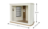Handmade 1:6 Scale Hexagon Dollhouse Room Wooden Miniature Display Scene