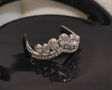 Handmade 1:6 Scale Doll Crown Necklace Earrings Set Miniature Faux Pearl Rhinestone Jewellery