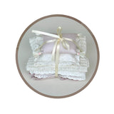 Craftuneed 1:6 scale Dollhouse French Style Princess Bed Miniature Ivory cream Wooden Bed Bedding Set For Fashion Dolls