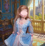 Handmade 1:6 Scale Romantic Vintage Doll Dress Miniature Victorian Style Gown