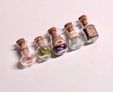Craftuneed 1:6 Scale Miniature Potion Bottles Dollhouse Magic Glass Jars with Labels Witchy Apothecary Jars for Dolls Halloween Decor