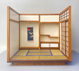 1:12 Scale Japanese Miniature Dollhouse Room Kit – DIY Tatami House Flat Pack (Unassembled)