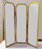 Craftuneed 1:6 scale Dollhouse Wooden Folding Screen Miniature Room Divider, Mirror Panel & Decorative Partition for Fashion Dolls