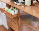 Handmade 1:6 Scale Dollhouse Sideboard Cabinet Miniature Kitchen Hutch with Pegboard Hooks