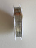 Craftuneed Bundle 20 spools Silver plated wire for Jewellery beading craft 0.4mm total 200meters