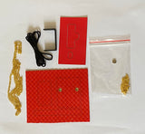 Craftuneed 1:6 miniature doll faux leather handbag accessories DIY craft kit for dollhouse handbag making