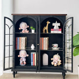 Craftuneed 1:6 Scale Miniature French Style Vintage Sideboard & Display Cabinet Dollhouse Storage Bookcase Doll Furniture Available in White