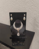 1:6 Scale Doll Necklace and Earrings Set Miniature Faux Pearl Jewellery Handmade