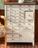 Handmade 1:6 Scale Dollhouse Cabinet Miniature Wooden Storage with Drawers Furniture