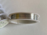 Craftuneed Bundle 20 spools Silver plated wire for Jewellery beading craft 0.4mm total 200meters