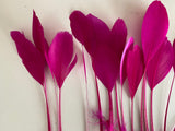 20pcs Purple Pink Goose Feathers For Millinery Hat Making Costume DIY Supplies