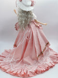 Handmade Victorian Style Doll Outfit 1/6 1/4 1/3 Scale Miniature Dress, Hat, Necklace & Handbag