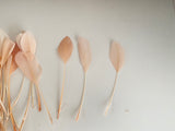 Craftuneed Bundle 34pcs Peach Pink Goose Feathers Soft Craft Feathers for DIY Hat Millinery Supplies