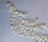 Ivory Floral Lace Applique Pair Bridal Embroidered Lace Motifs 10 Pairs (20pcs)