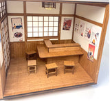 1:12 Scale Japanese Miniature Restaurant Room Kit – DIY Izakaya Dollhouse Flat Pack (Unassembled)