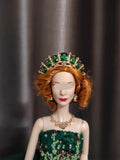 Handmade 1:6 Scale Doll Crown Miniature Crystal Tiara for Fashion Dolls (Multi-Color)