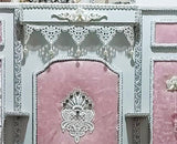 Handmade Miniature Background Board PVC Lace Wall Panel Dollhouse Backdrop 1/6 1/4 Scale