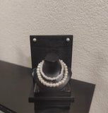 Set of 3 Faux Pearl Doll Jewellery 1:6 Scale Handmade Miniature Necklaces Earrings Bundle