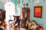 1:12 Scale Miniature Victorian Room Diorama Kit - Flat Pack Dollhouse Scene