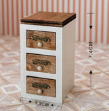 1:12 Scale Dollhouse Wooden Kitchen Furniture Miniature Dining Table, Chairs, Cabinets & Shelves Craftuneed Handmade Doll Kitchen Decor