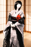 Handmade Doll Kimono Miniature Japanese Style Traditional Outfit with Obi 1/4 1/3 Scale