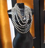 1:6 Scale Doll Rhinestone Necklace or Earrings Miniature Jewellery Accessories Handmade