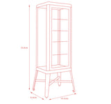 Craftuneed 1:6 Scale Dollhouse Decorative Display Cabinet Miniature Curio Shelf Collector Storage Bookcase Doll Furniture